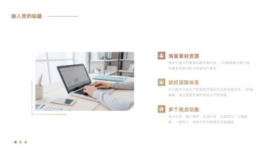 图文排版商务PPT单页 模板ID：53741