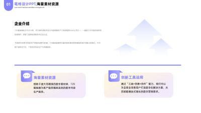 简约商务企业工作总结PPT单页 模板ID：53774