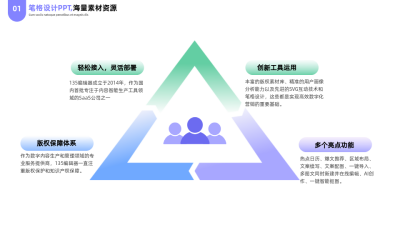 简约商务企业工作总结PPT单页 模板ID：53776