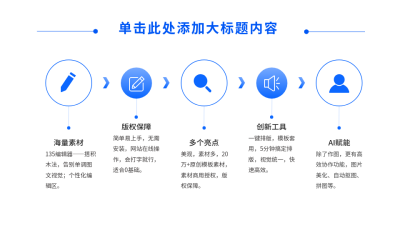 递进关系式简约PPT单页 模板ID：53815