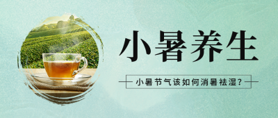 小暑节气养生指南公众号首图 模板ID：54462