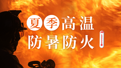 夏季高温防暑防火宣传公众号图片封面 模板ID：55001