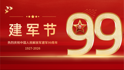 八一建军节红色公众号图片封面 模板ID：55572