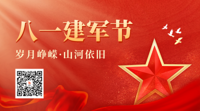 八一建军节二维码 模板ID：55672