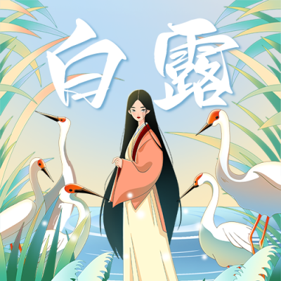 白露节气祝福公众号次图 模板ID：57352