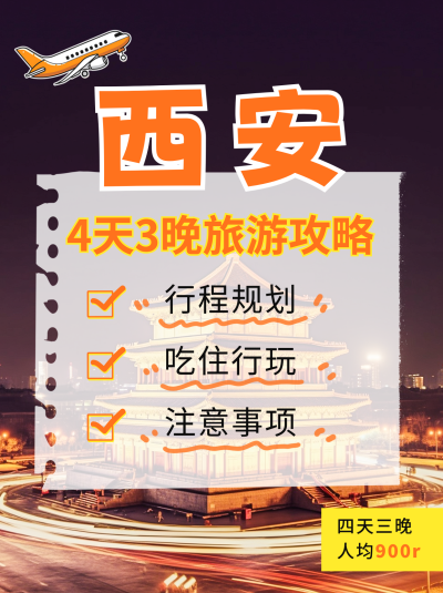 国庆旅游出行攻略小红书封面 模板ID:58083