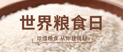 世界粮食日公众号封面首图 模板ID：58690