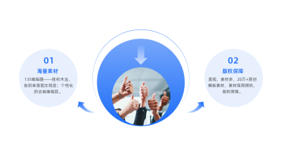 简约两项并列关系图例 模板ID：59291