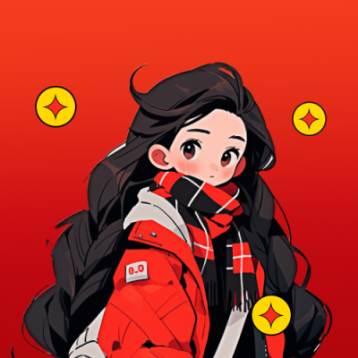 新年好运小女孩头像 模板ID：62985