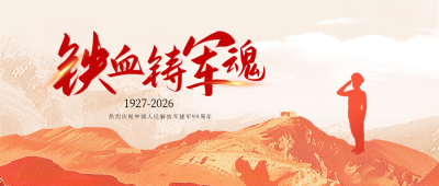八一建军节宣传封面首图 模板ID：68703