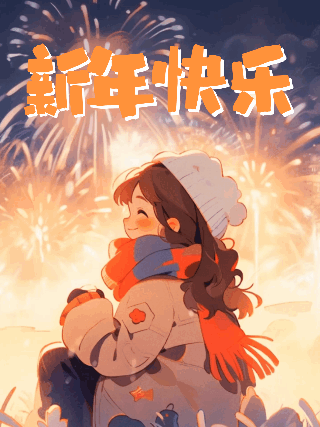 新年快乐动态小红书封面 模板ID:75508