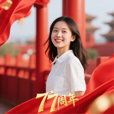 喜庆国庆节周年头像 模板ID:768387