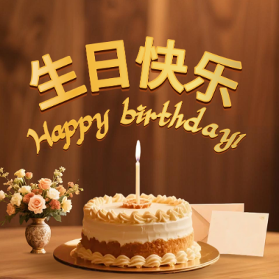 喜庆企业员工生日公众号次图 模板ID：771000