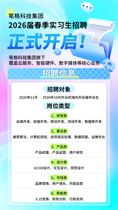 蓝色科技春季招聘宣传海报 模板ID:775516