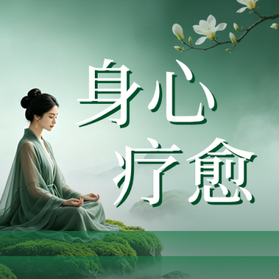 疗愈健康宣传公众号次图 模板ID：990085
