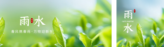 实景雨水公众号双封面 模板ID:s2785