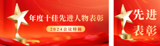 年度十佳先进人物表彰会议 模板ID:s2957