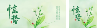 惊蛰实景公众号双封面 模板ID:s2963