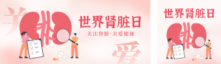 手绘世界肾脏日公众号双封面 模板ID：s2990