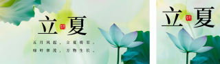 立夏节气祝福问候公众号双封面 模板ID：s3254