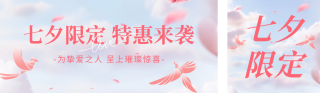 七夕促销活动宣传公众号双封面 模板ID:s3788