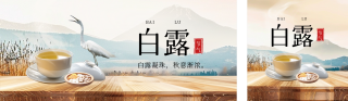 白露滋养养生培训公众号双封面 模板ID:s3931