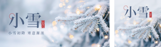 小雪实景公众号双封面 模板ID:s4316