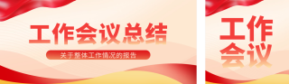 政务工作总结汇报公众号双封面 模板ID:s4905