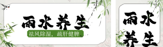 传统雨水节气养生公众号双封面 模板ID：s4913