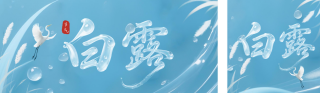白露节气手机宣传公众号双封面 模板ID:s6113