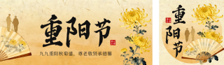 重阳节节日祝福公众号双封面 模板ID:s6356