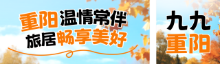九九重阳节促销公众号双封面 模板ID：s6369
