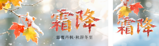 霜降节气公众号双封面 模板ID：s6370