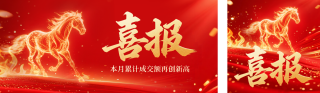 马年开门红表彰公众号双封面 模板ID：s6461