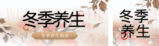 冬季养生指南宣传公众号双封面 模板ID:s6510
