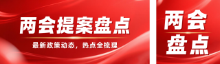 两会热点热词政策解读公众号双封面 模板ID：s7321