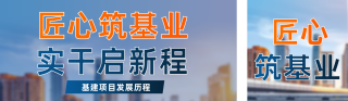 基础工程建筑历程简约公众号双封面 模板ID:s7687