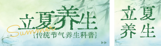 立夏节气清新养生科普公众号双封面 模板ID:s7849