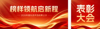 表彰大会评选宣传公众号双封面 模板ID:s7887