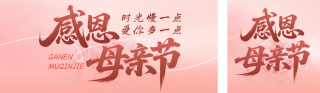 感恩母亲节简约公众号双封面 模板ID：s7987