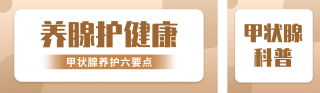 甲状腺知识科普公众号双封面 模板ID：s8062