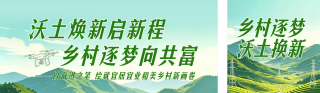 中国农民丰收节乡村振兴公众号双封面 模板ID：s9013
