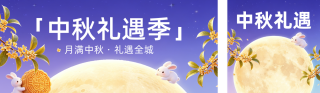 3D中秋活动宣传公众号双封面 模板ID：s9098