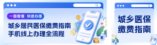 城乡医保缴费指南公众号双封面 模板ID:s9172
