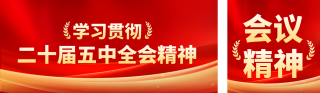党政会议精神宣传公众号双封面 模板ID：s9300
