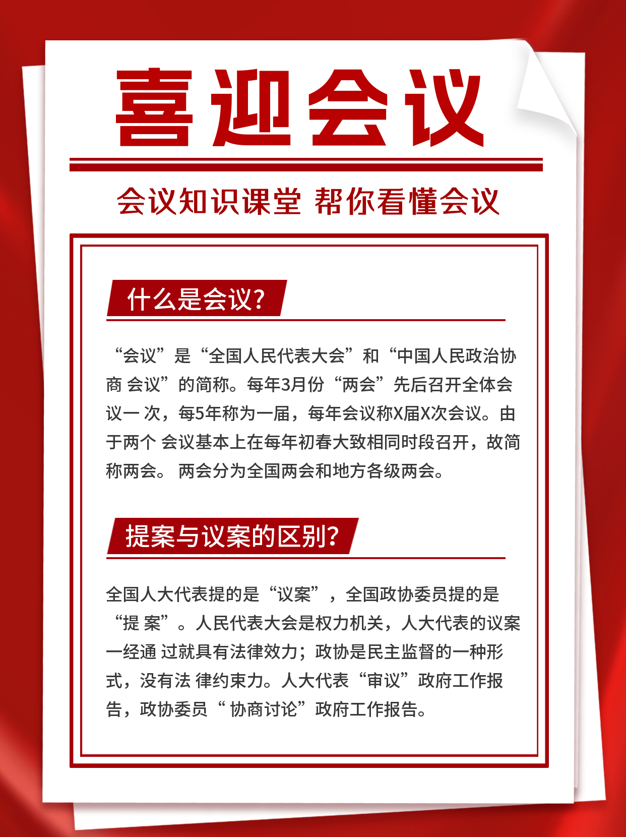 会议知识科普动态公众号新图文 模板ID:47190
