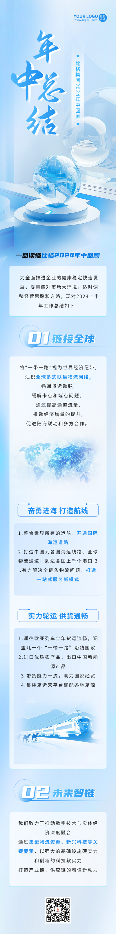 年中总结蓝色互联网科技公众号长图 模板ID：67195