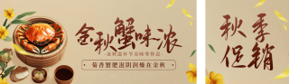秋季促销宣传公众号双封面 模板ID：s3847