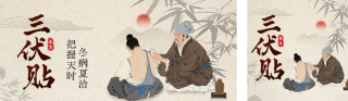 三伏贴央视宣传公众号双封面 模板ID：s5861