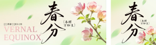 春分节气节日祝福简约公众号双封面 模板ID：s7431